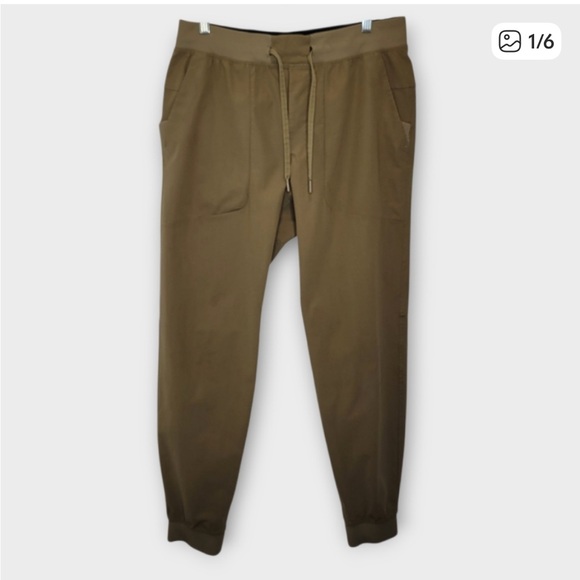 lululemon athletica ABC Jogger Pants Warpstreme Artifact Brown Olive Medium - Picture 2 of 10